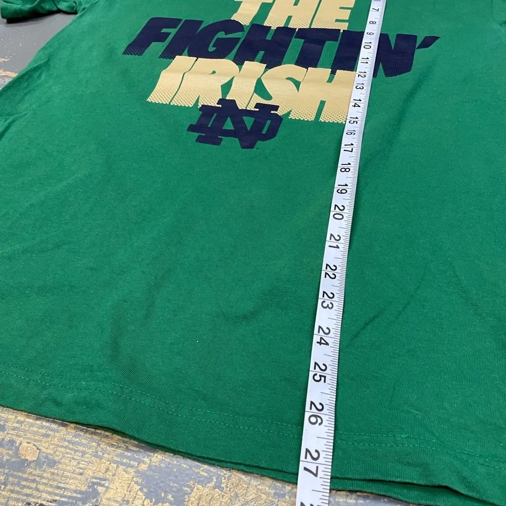 Notre Dame Fighting Irish Vintage NCAA Shirt ND Medium Green Gold Navy - Picture 6 of 7